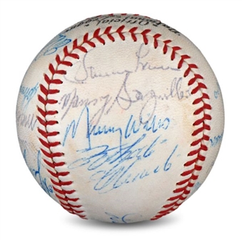 1967 Pittsburgh Pirates Team Signed Baseball With (19) Signatures Including Roberto Clemente